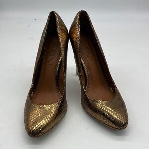 Colin Stuart Metallic faux Snake Skin Heels size 6.5